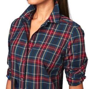 UNTUCKit Sadie Plaid Long Sleeve Button Down Shirt Size 2